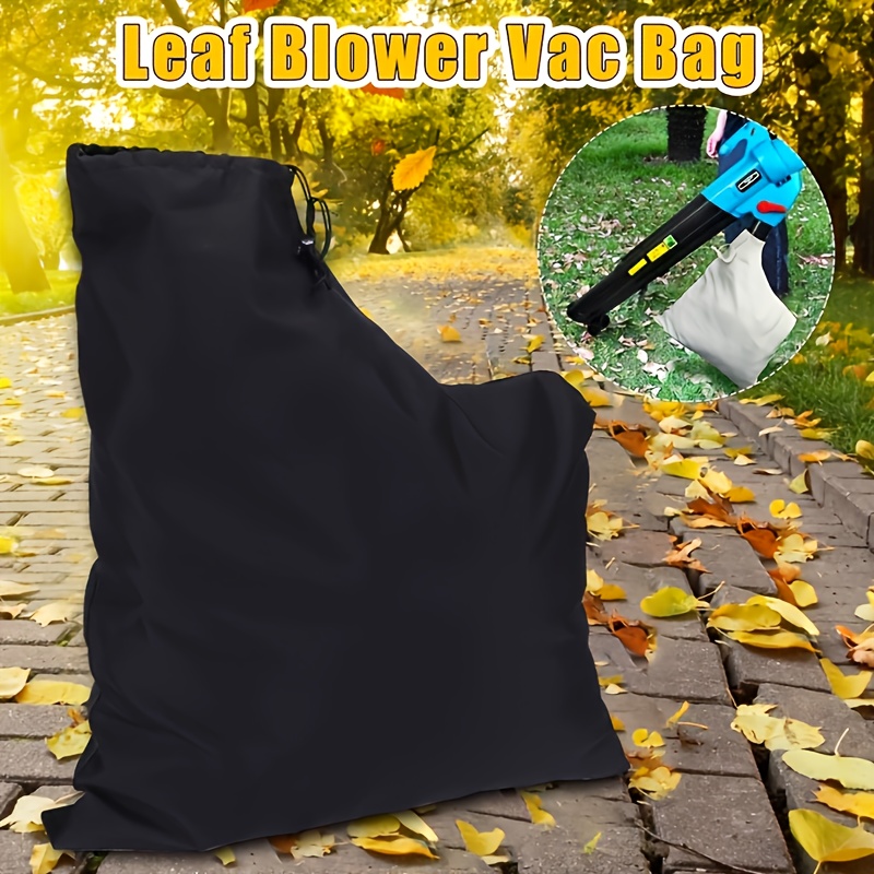 

600d Oxford Leaf Blower Vacuum Bag With Zipper - Reusable Garden Waste Collection For Yard