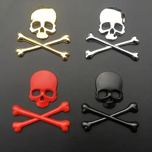 Skull And Crossbones Stickers 3D Gold Crossbones Skull Metal Emblem Badge - Decal Sticker For Car, Truck, Motorcycle Tank Skull And Crossbones Emblem Skull And Crossbones Stickers 3D Gold Crossbones Skull Metal Emblem Badge - Decal Sticker For Car, Truck, Motorcycle Tank Skull And Crossbones Emblem