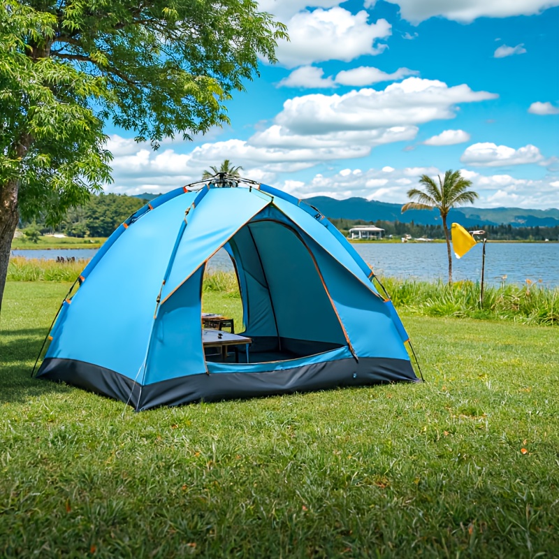 Portable automatic quick-open installation-free family camping tent outdoor hiking tent