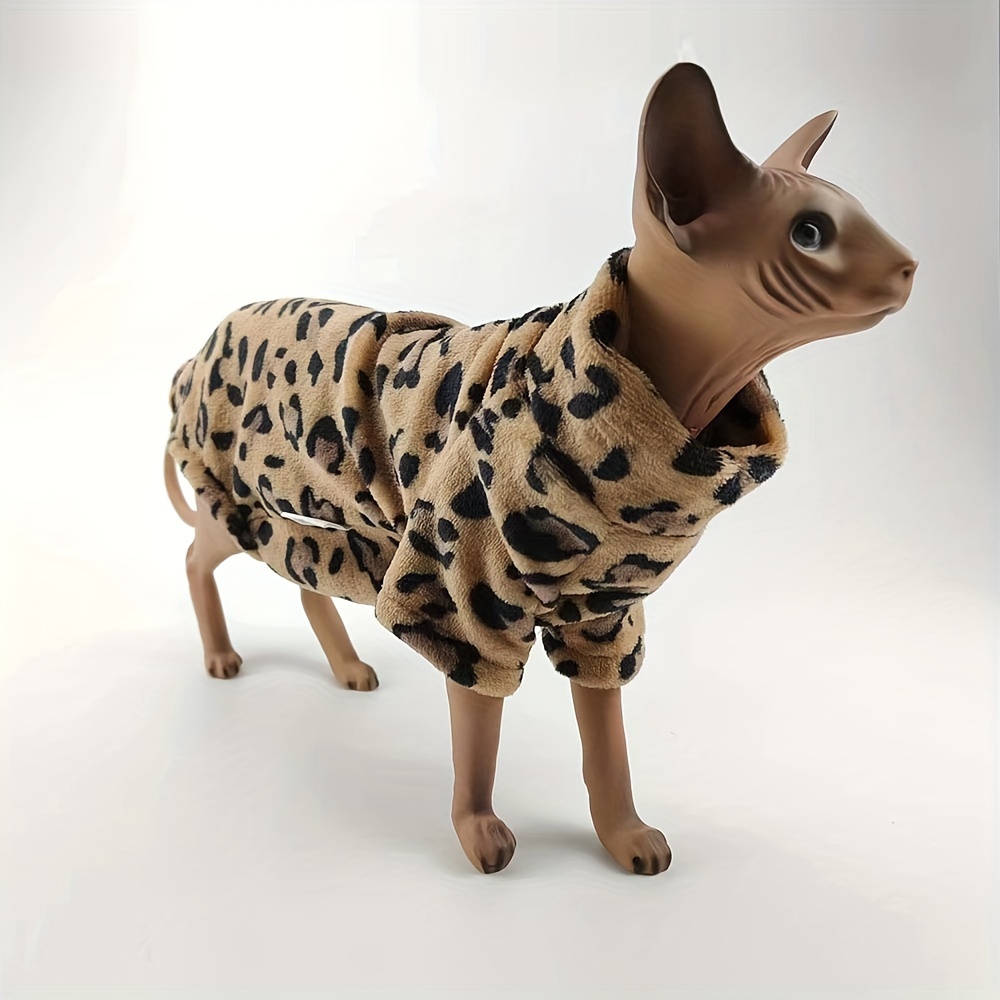 Image of Hairless Cat Soft Sweater, Autumn/winter Style, Thickened, Skin-friendly, Warm, And Comfortable, Double-sided, Suitable For Sphynx Cats And Rex Cats