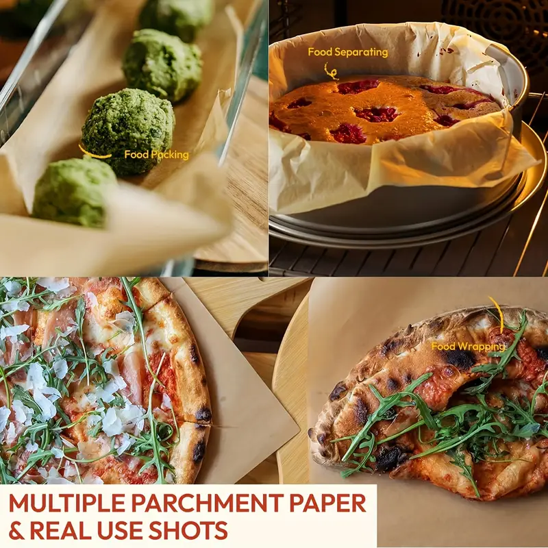 1 roll unbleached parchment paper non stick serrated cutter for baking cooking air fryer silicone oil resistant ideal for chicken fish vegetables more serrated nonstick paper Product details 8