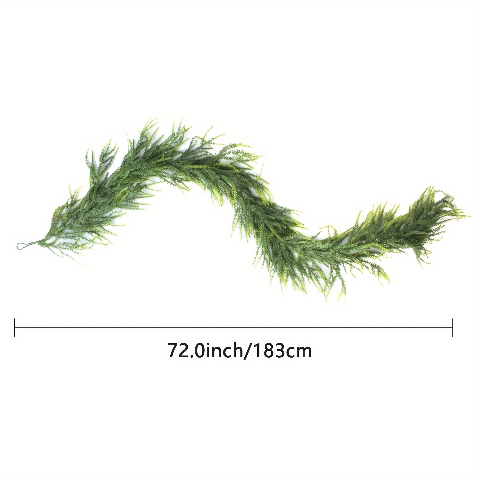 TEMU 6ft Artificial Christmas Garland & Design - Durable For Indoor/outdoor , Weddings & Seasonal Decor