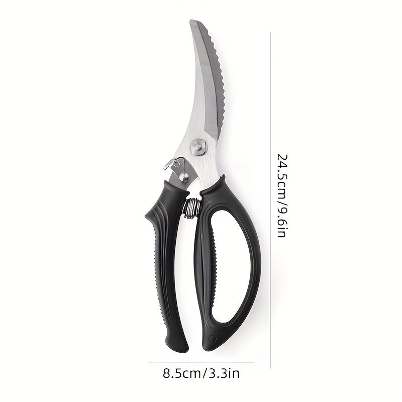 

Kitchen Shears, Stainless Steel Heavy Duty Poultry Shears, Kitchen Scissors For Cutting Chicken, Fish, Seafood, And Vegetables, -black