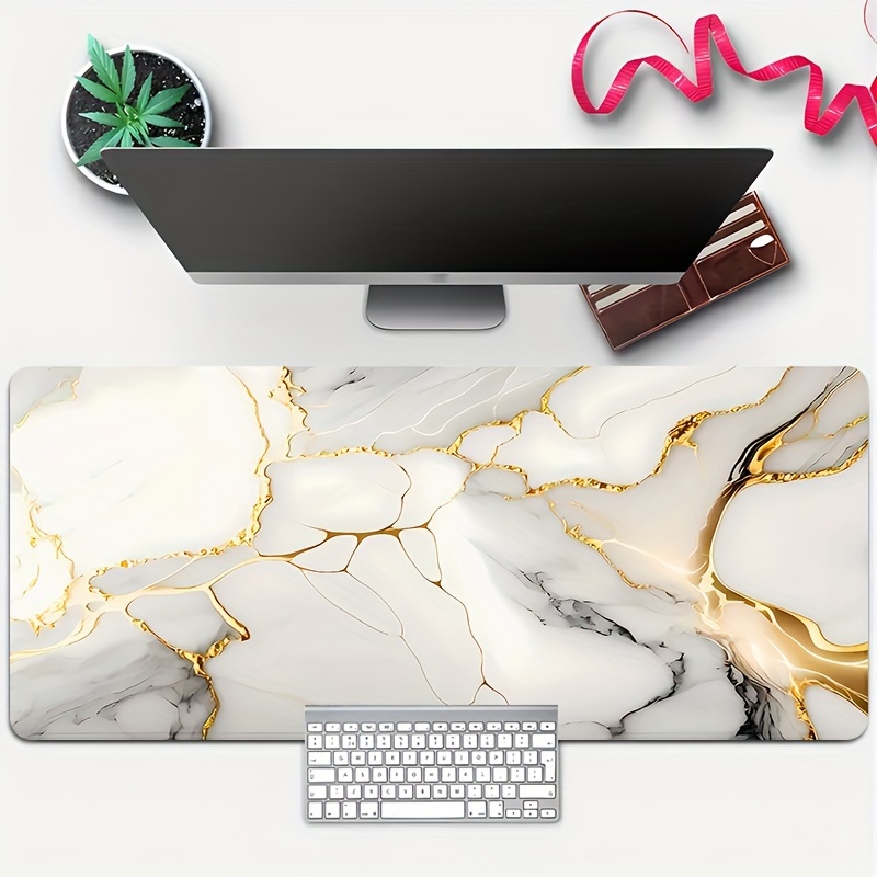 

1pc Pattern Mouse Pad , , Washable Desk Mat, Stitching, - , Mousepad For Decor, Study & , For