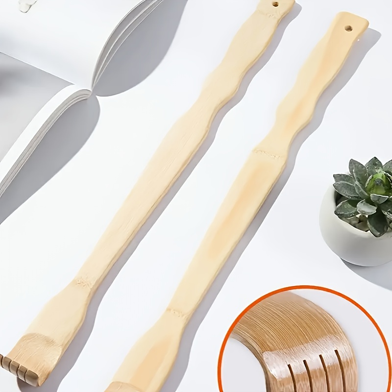 3pcs bamboo back scratcher with long handle ergonomic   massager for   muscle tension portable novelty gift for   holiday gift idea personal care tool   design durable scratching tool Product details 1