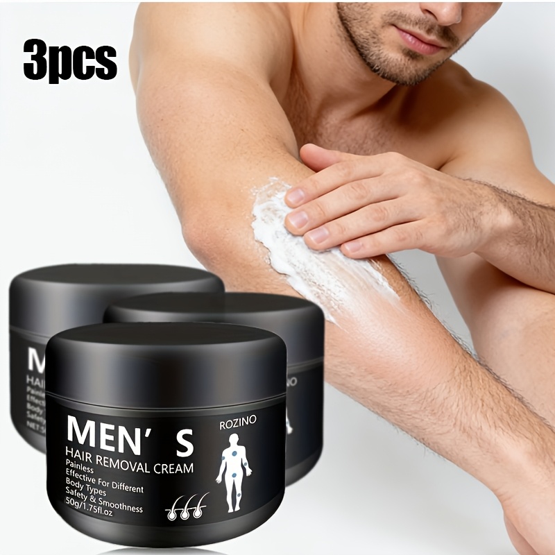 3pcs mens instant hair removal cream safe gentle - Temu