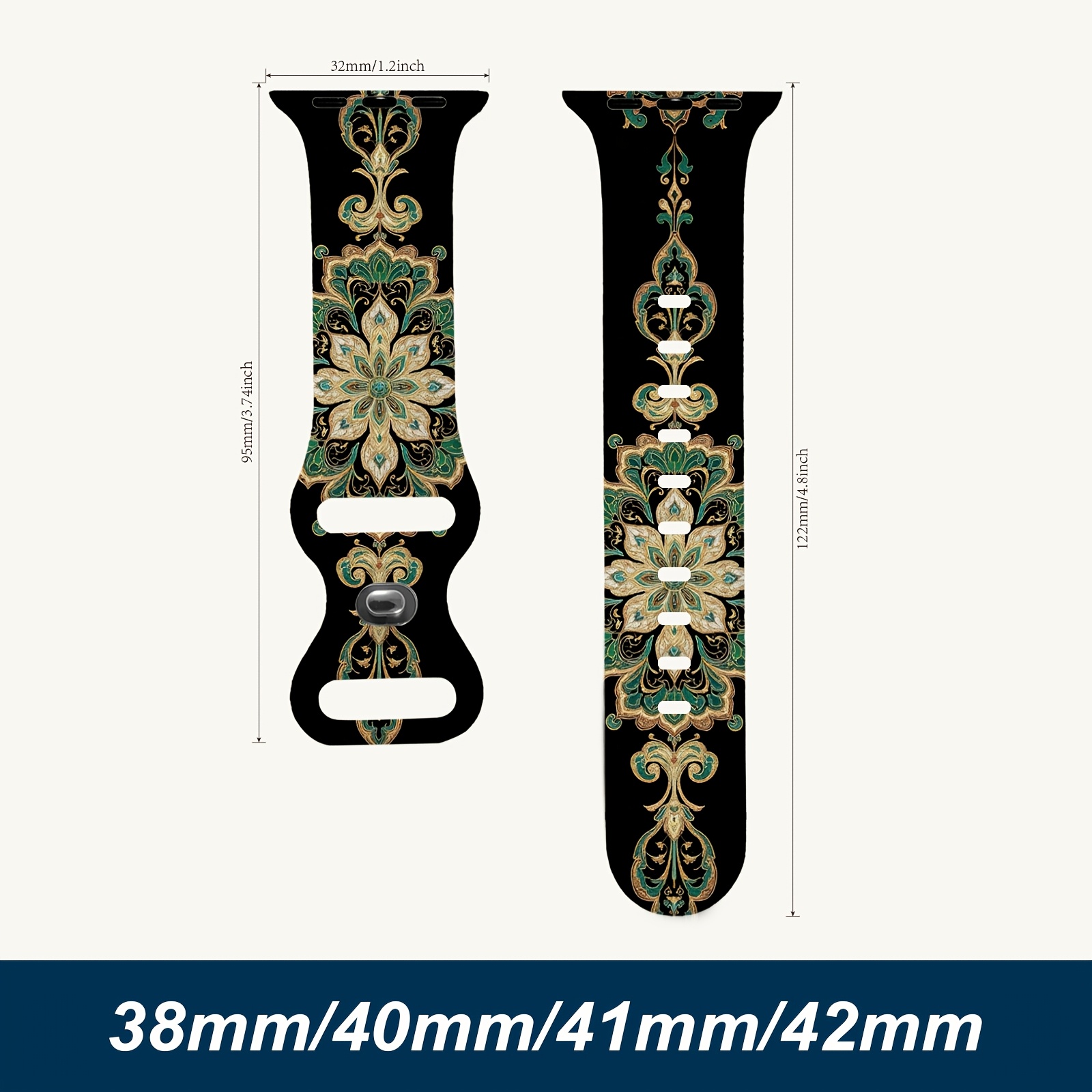 TEMU Compatible con Apple Watch Series Ultra 1/2/3 44/45/46/49 mm, instalación práctica, estilo original, regalo , estampado de moda, tamaño