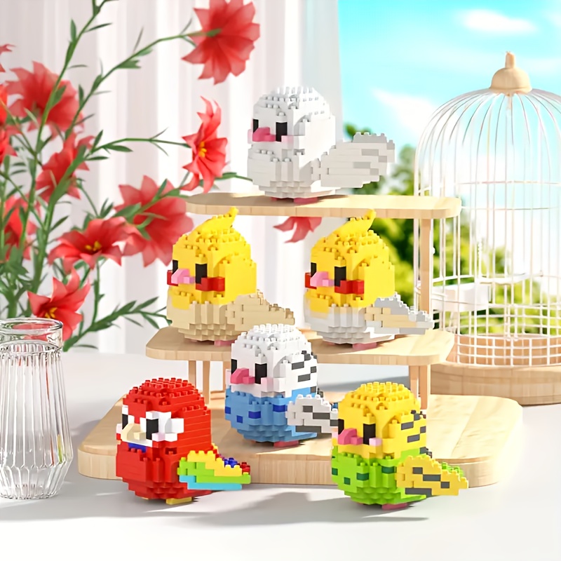 Bird Parrot Building Blocks Set Educational Learning Toy Gift