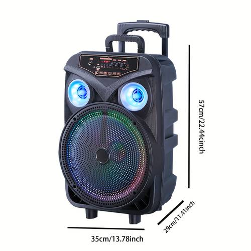 12 portable speaker with microphone speaker speaker party pull rod speaker high dance microphone k musician home wireless speaker