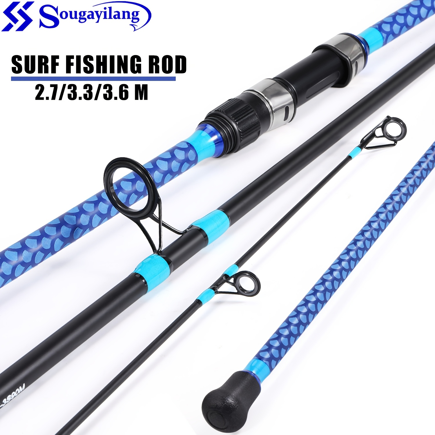10ft fishing rod and reel combo Combo, 6.9ft Telescopic Spincast Rod with Left Handed Baitcasting Reel Combos, Sea Saltwater Freshwater Ice Bass Fishing Tackle Set Fishing Rods Kit : Sports & Outdoors Crappie Thunder Jig/Troll Spinning Combo—premium graphite rod Carp Rod 10ft Spinning Rod