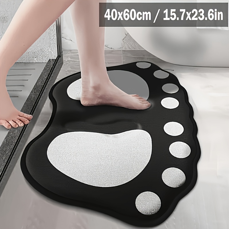 TEMU Alfombra 2D, impresión 2D, 1 pieza, bonita alfombra con forma de , tapete de estilo minimalista, felpudo, decoración de baño, 2D
