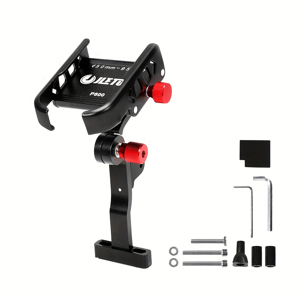 Image of Handlebar Style Bike Phone Holder Aluminum Alloy Bicycle Phone Stand Can Hang Headlight Cycling Phone Rack