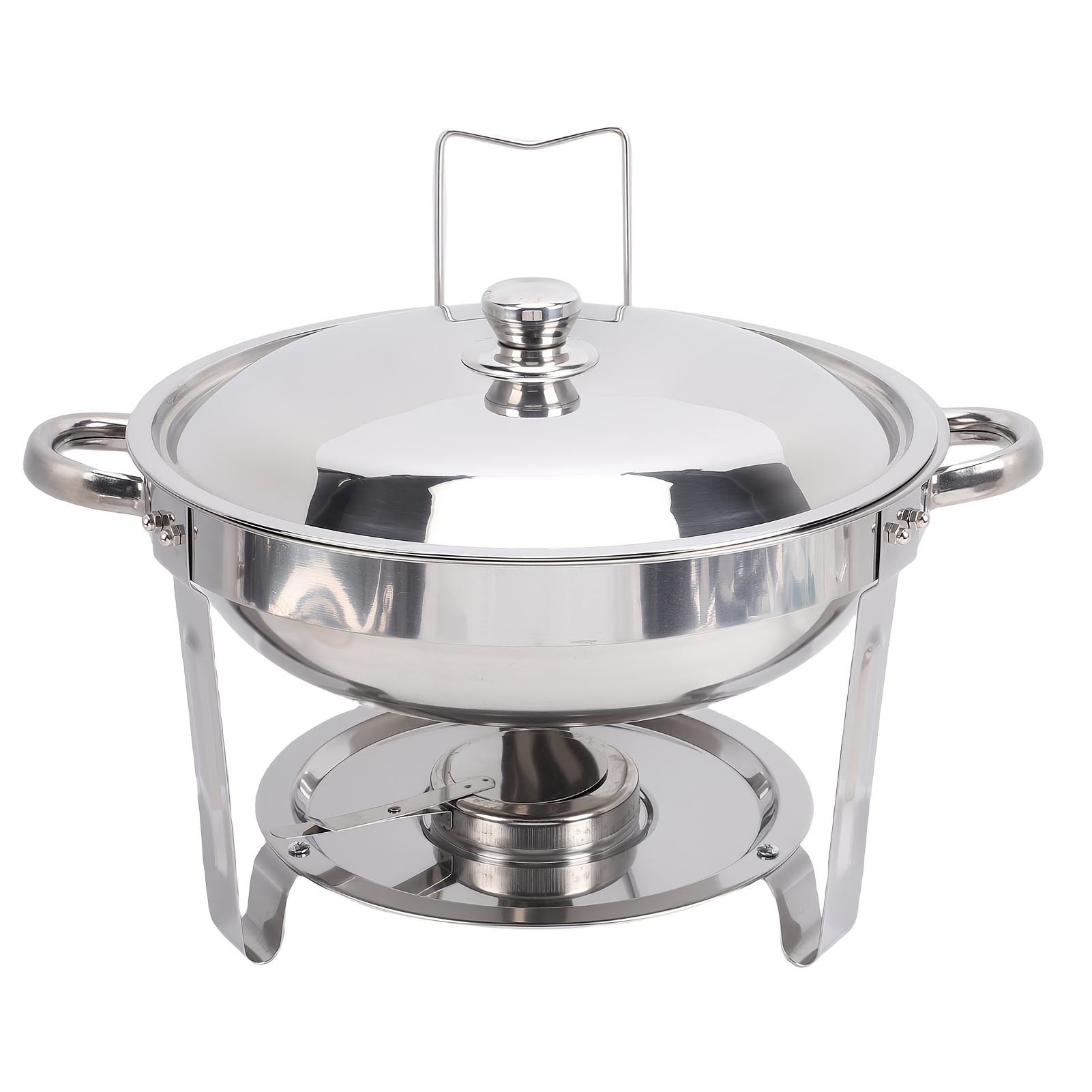 5l Stainless Steel Chafing Dish Designed For Buffets, Ideal For Parties, Weddings, And Catering, For Cooking