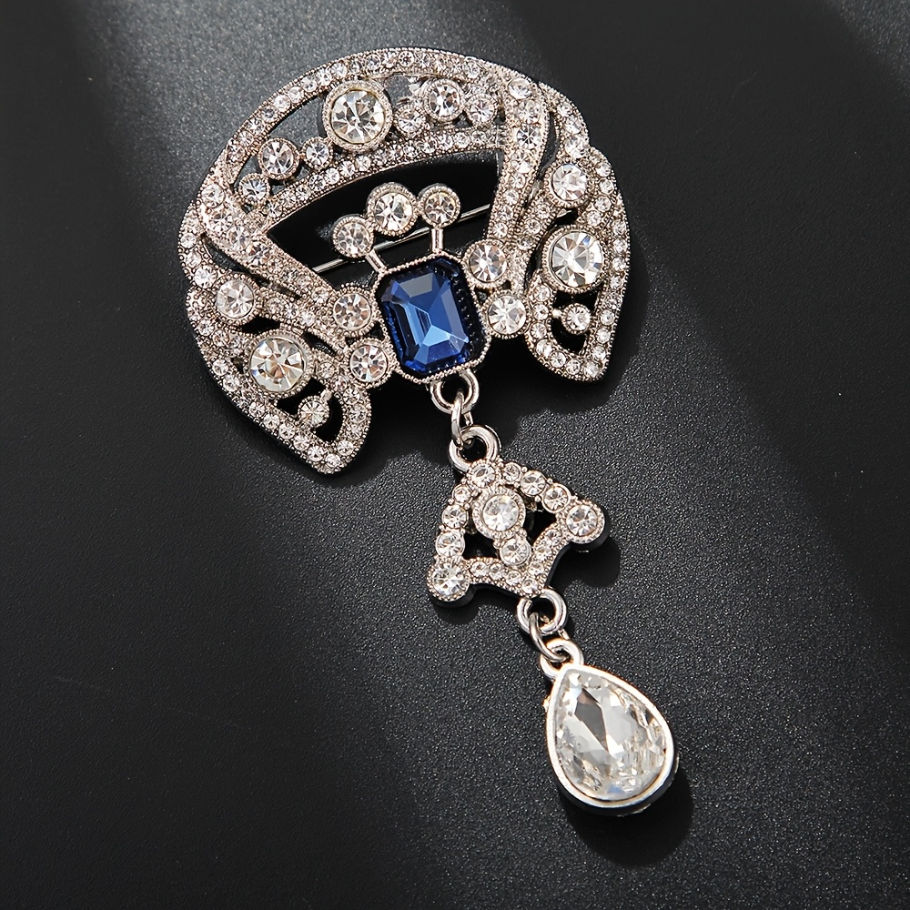 TEMU Broche colgante incrustado , elegante y de moda para accesorios de ropa de mujer