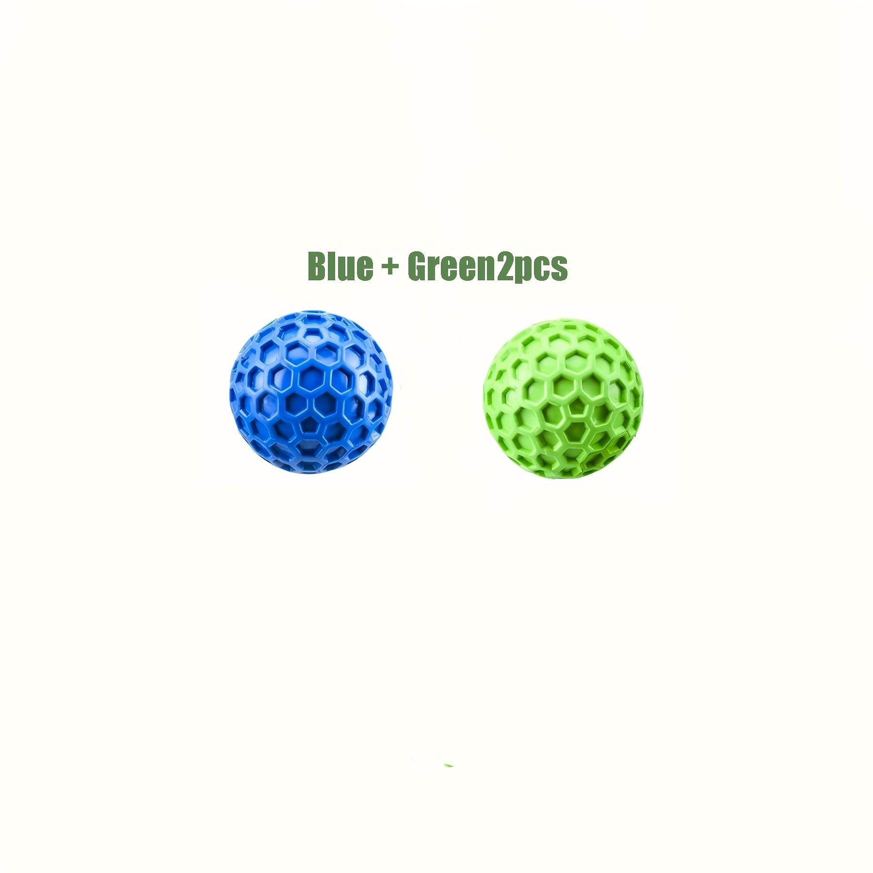 TEMU 2 piezas/juego de bolas sonoras de panal para perros coloridas, bolas para mascotas sonoras de material de goma resistente a , bolas de juguete