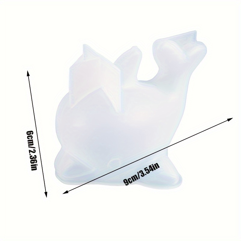 3d Dolphin Silicone Mold Dolphin-shaped Silicone Candle Mold Cute Dolphin Mold, Suitable For Candle Making, Plaster Soap, Handmade Scented Decoration Tools