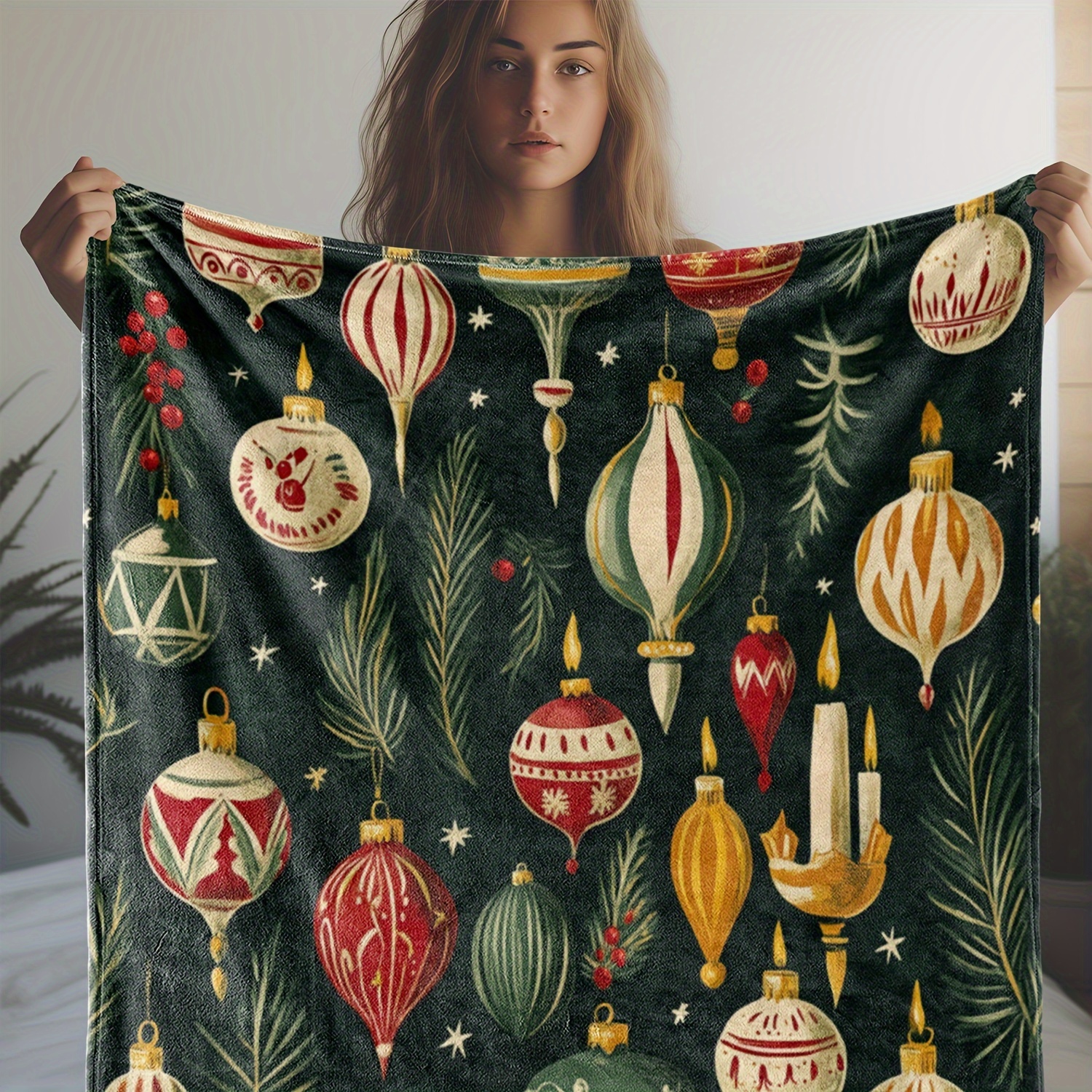 

Christmas Ornament & Blanket - , , And For , Bed, Car, , Camping -