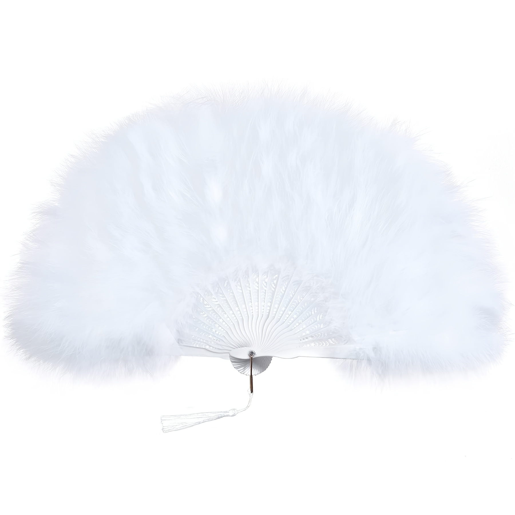 Marabou Feather Fan Flapper Folding Hand Fans Feather Fan Handheld For 20s