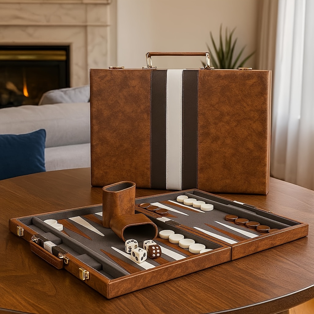 15inch Backgammon Set Classic Folding Board