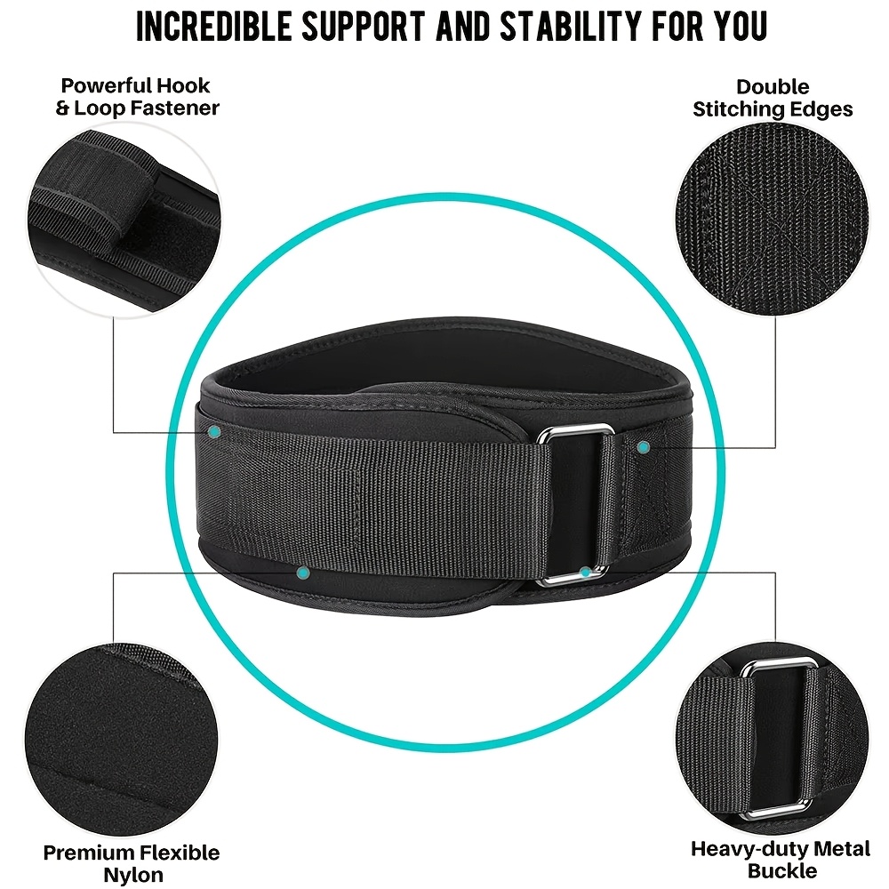 1pc Adjustable Weightlifting Belt for Gym, Providing Back Support for Squats, Dumbbells, Barbells, And Deadlifts During Fitness Training.