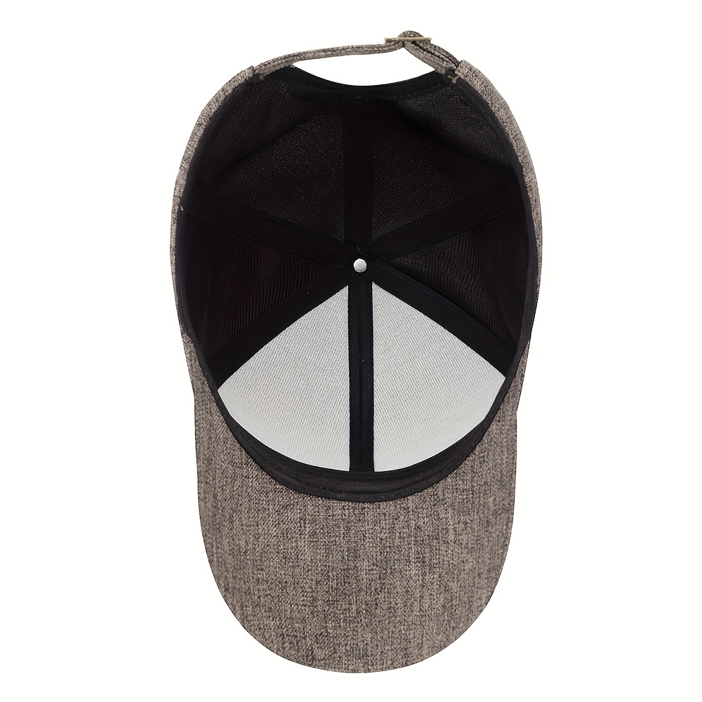 Monochrome Business Baseball Hat Lightweight Hard Top Peaked Hat Summer Adjustable Sunshade Cap For Women Men