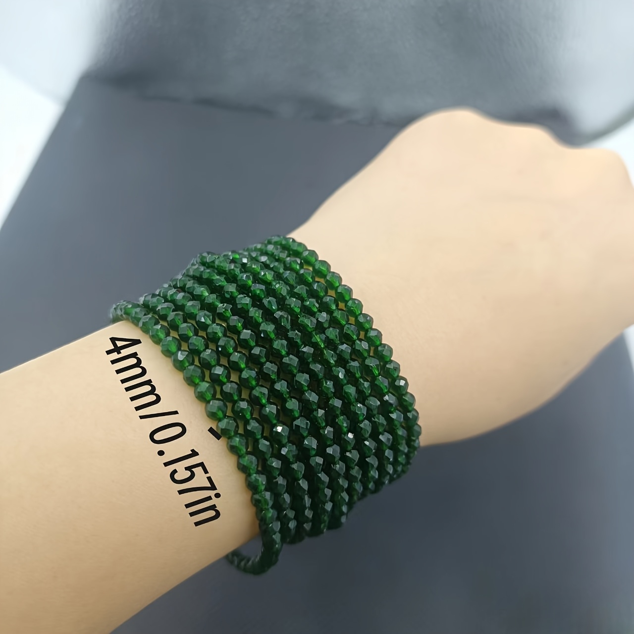 Approximately 1200 Green Flat Beads for DIY Jewelry Making