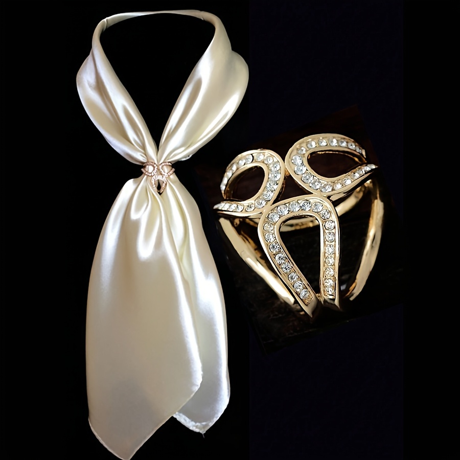 TEMU 1pc Fibbia per sciarpa elegante e , clip per sciarpa multifunzionale e versatile da donna, accessorio per abbigliamento