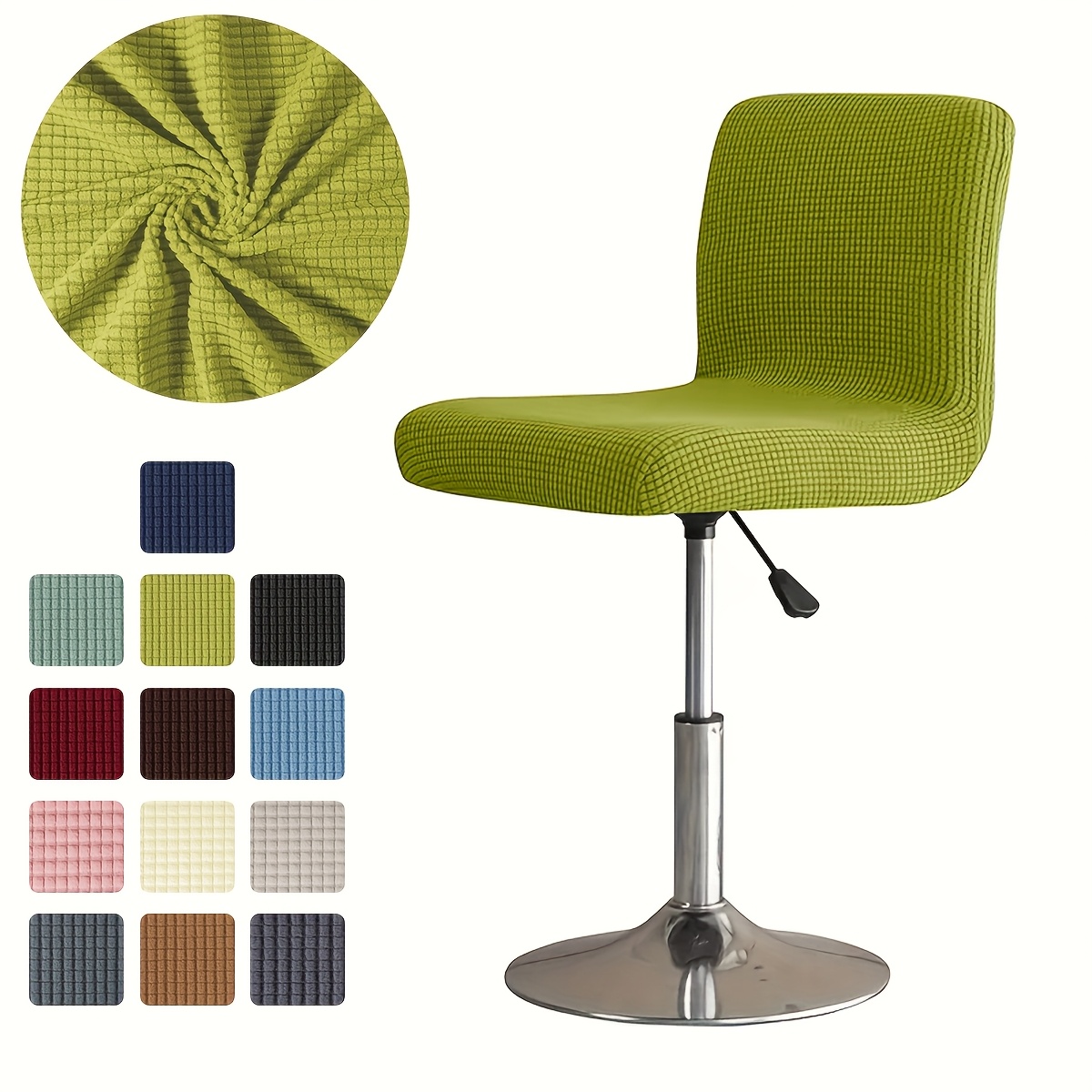 TEMU 1 Housse de tabouret de bar en velours extensible pour restaurant, moderne, facile à installer dans , à coucher, ou , adaptée aux animaux de