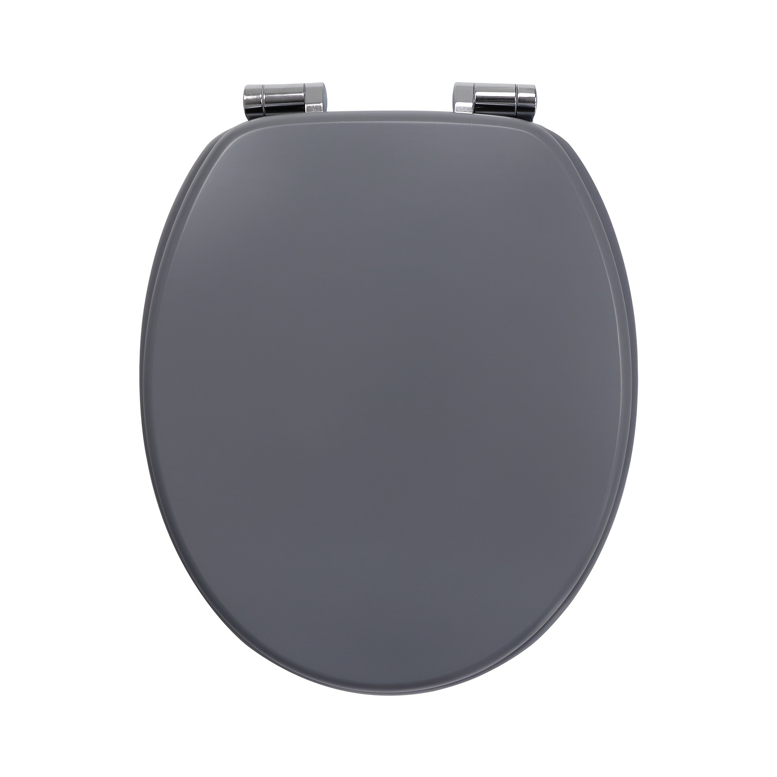 Image of Toilet Seat With Mechanism, Mdf Toilet Lid, High-quality Toilet Seat, Stable And Does Not Wobble, (light Gray)