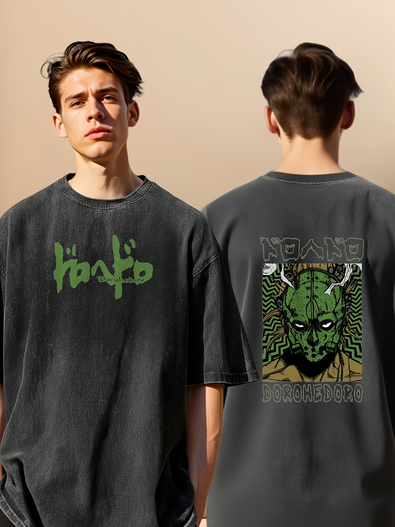 camiseta gráfica vintage hombre estilo Temu Ecuador