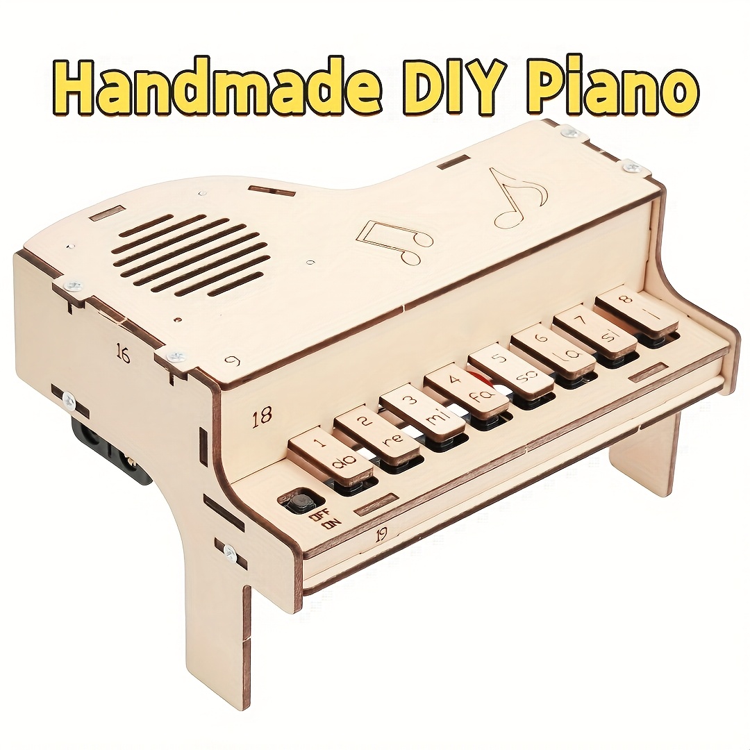 

Diy Electronic Keyboard Kit - Handmade, Wood Material By Ousgaolo, Materials Package