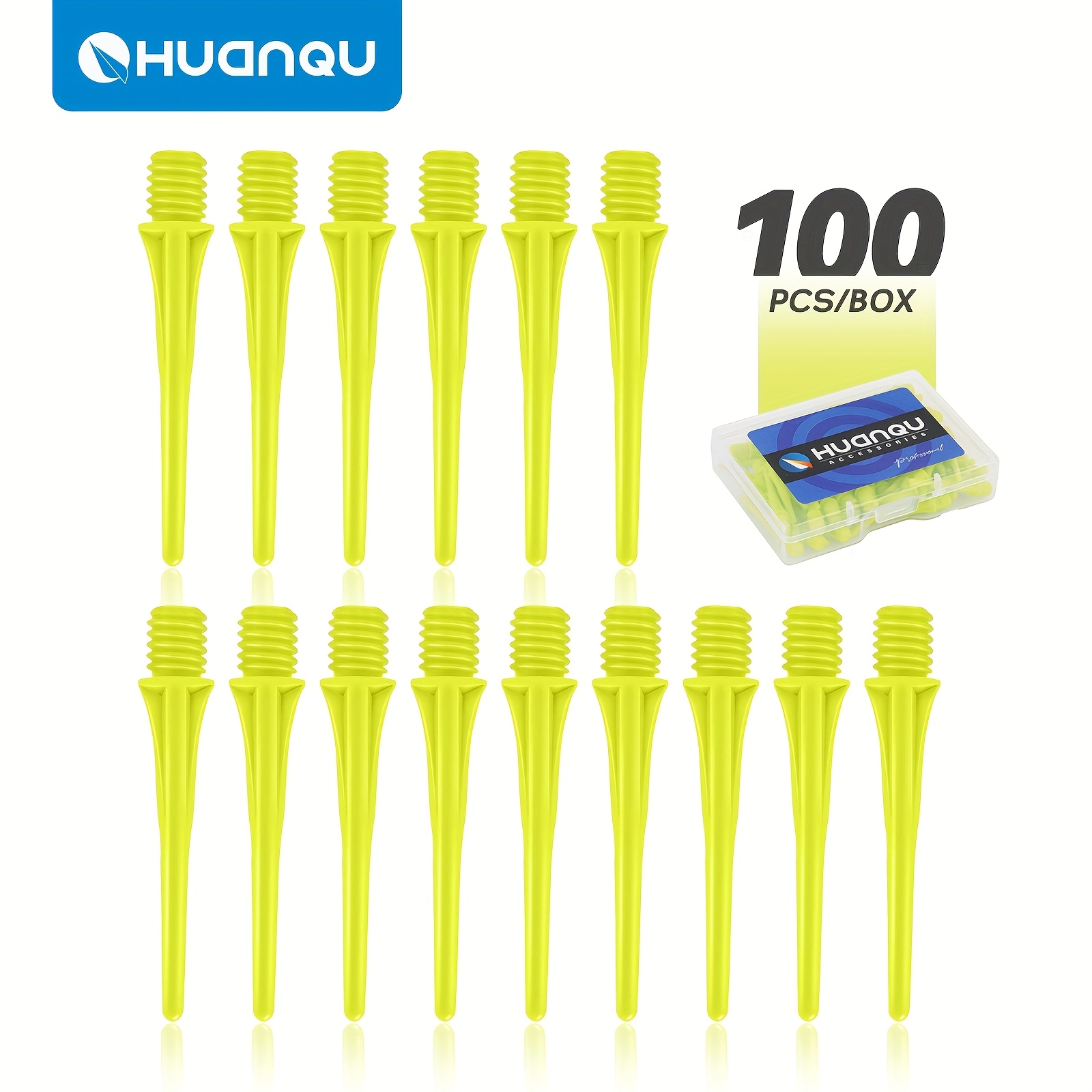 Replacement 2BA Dart Tips Secure Fit 100pcs for Soft Tip Darts Game Accessories