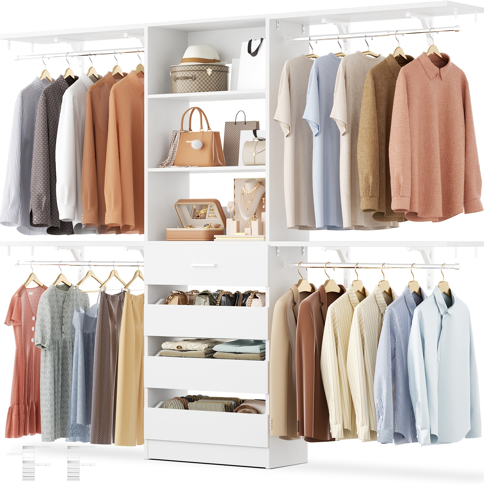 Free Standing Closet Besiost Freestanding 24