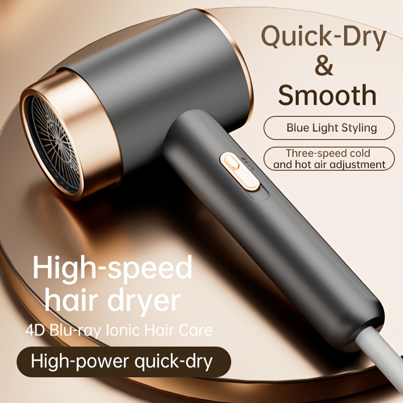 kohteen kuva ammattimainen hiustenkuivaaja, tehokas 2200-2400w puhallin, nopea kuivaus, hiljainen, eurooppalainen pistoke (tyyppi: liukuestekahva, sopii kampaamokäyttöön ja kotikäyttöön - yhteensopiva eurooppalaisten pistorasioiden kanssa, erinomainen valinta joululahjaksi)