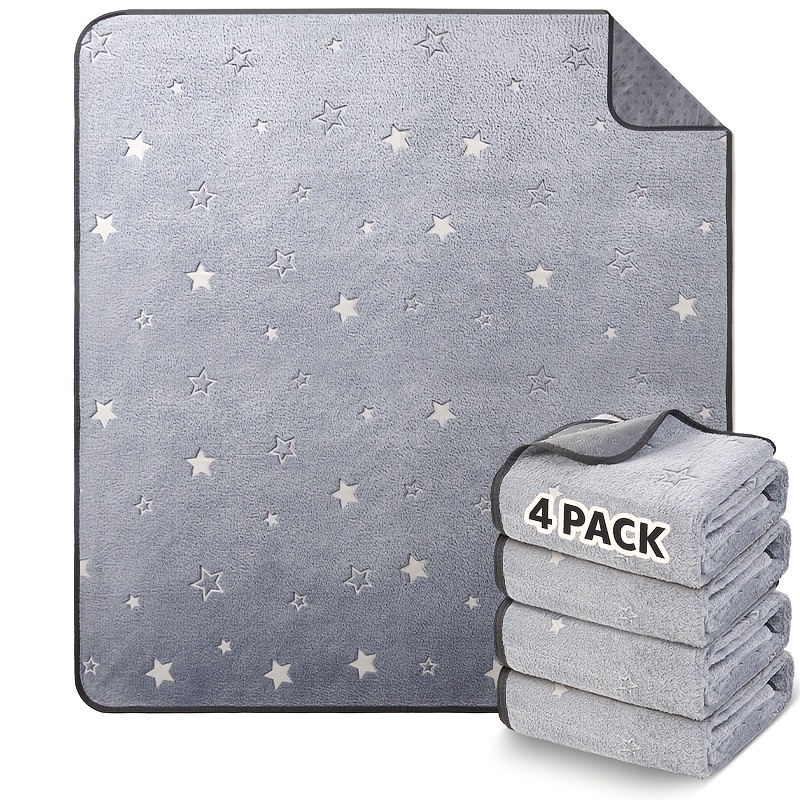 TEMU Pick For Life 4-pack/2-pack Washable Pet Pee Pads, 2 Sets Of Quick-absorbing Dog Pads, Pet Hygiene Mats For Puppies And Senior Dogs With