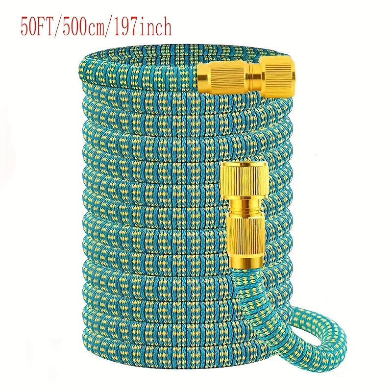 Image of 1pc Expandable Garden Hose, Tpe Inner Tube, Suitable For High-pressure Car Washing, Lawn And Yard Watering Tools, Convenient And Durable