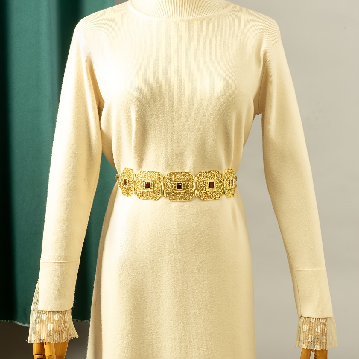gold rope belt fancy dress Medieval Rope Belt