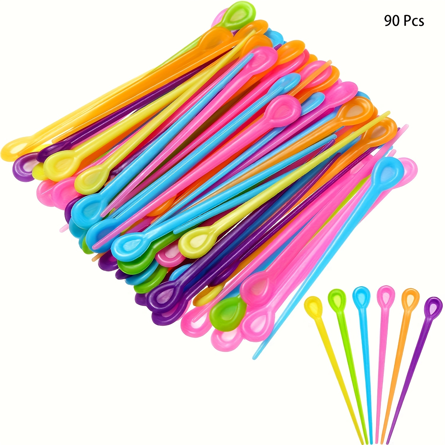 Image of Mixed Colors 90pcs Brush Roller Pick Plastic Roller Pick Hair Curler Roller Pin For Hair Curling Styling Additions For Christmas Valentine's Day Gift