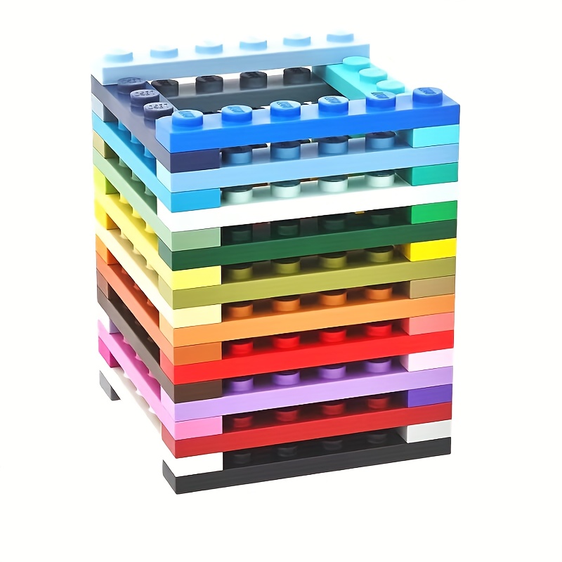 30pcs 30mm Building Blocks Thin Tile 1x6 Short Brick DIY