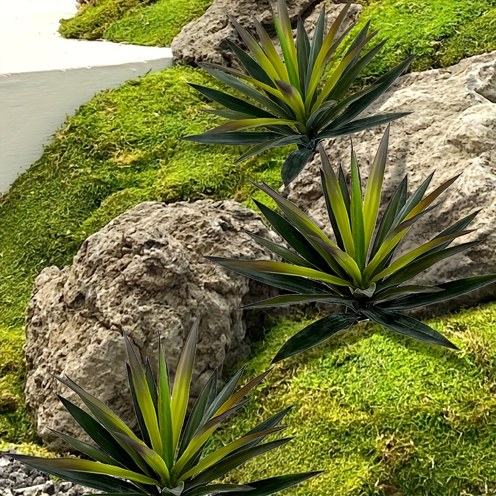 Lifelike 24.0inch Artificial Agave Plant - Large Tequila Succulent for  Indoor & Outdoor Decor * Home, Garden, Office - No Container Included