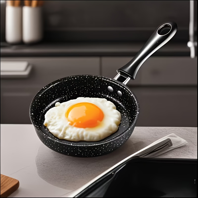 Sartén Multifuncional Antiadherente de 14 cm de Diámetro, Fácil de Limpiar, Mini Sartén para Huevos y Filetes, Adecuada para 11 Fiestas, Compatible con Placas de Inducción y Cocinas de Gas - Elección Ideal para Cocinar Desayunos y Almuerzos