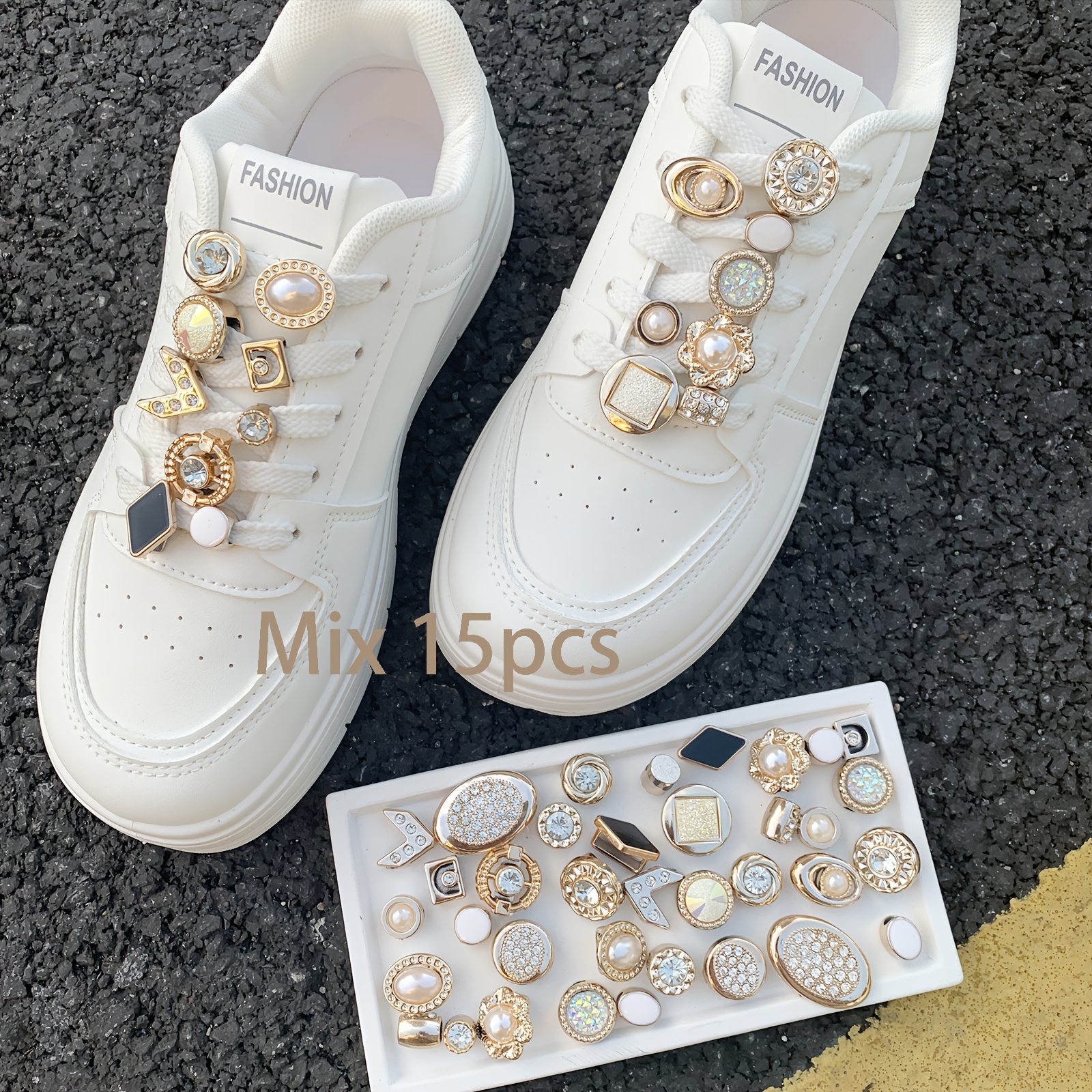 Image of Random 15pcs Shoelace Charms, Shoe Charms Decoration Diy Shoes Accessories, Suitable For Sports Shoes Sneakers, Very Suitable For Holiday Gifts, Shoe Decoration Charms