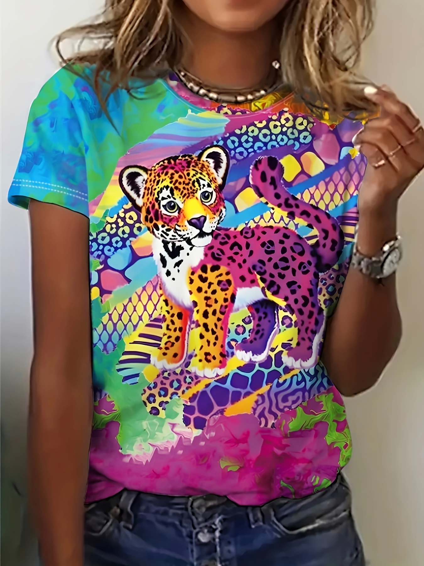 animal print shirt sold on Temu United States
