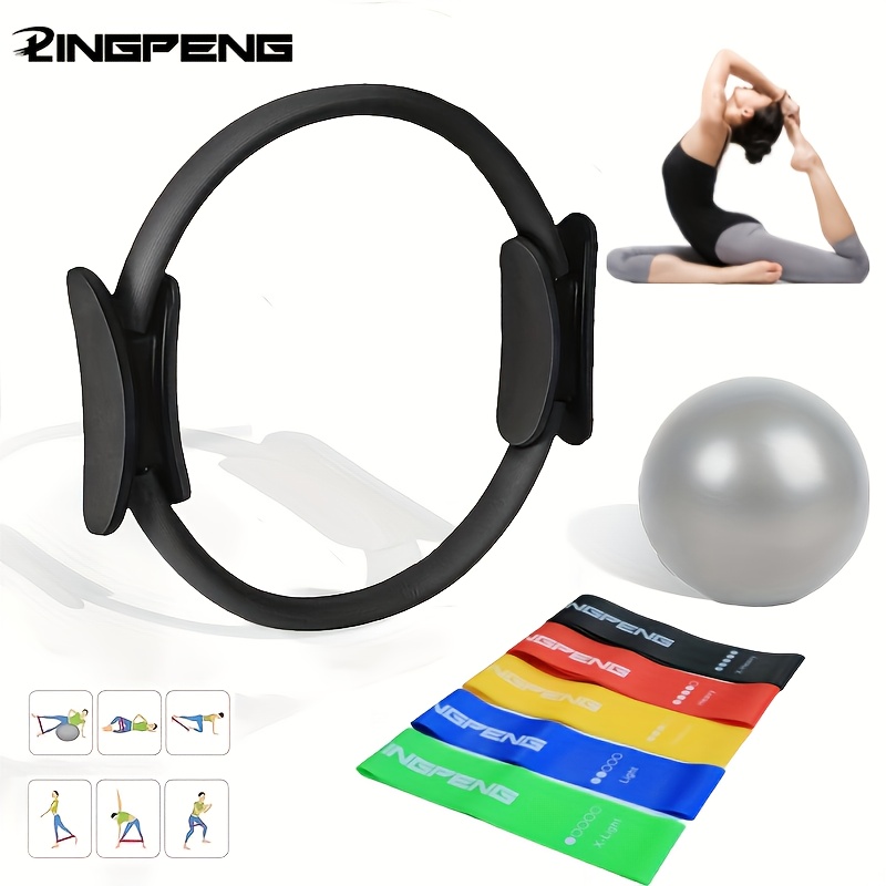 7pcs advanced yoga platter set non slip exercise ring for flexibility and strength   fitness equipment for body shaping 0