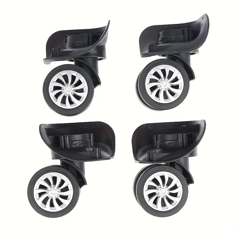 TEMU 4 Pcs Universal Trolley Case Detachable Wheels, Versatile Replacement Travel Accessories For Suitcase