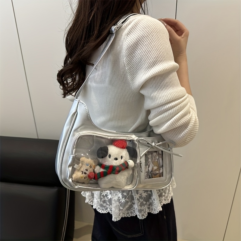 womens shoulder bag 2026 new transparent match womens bag - Temu
