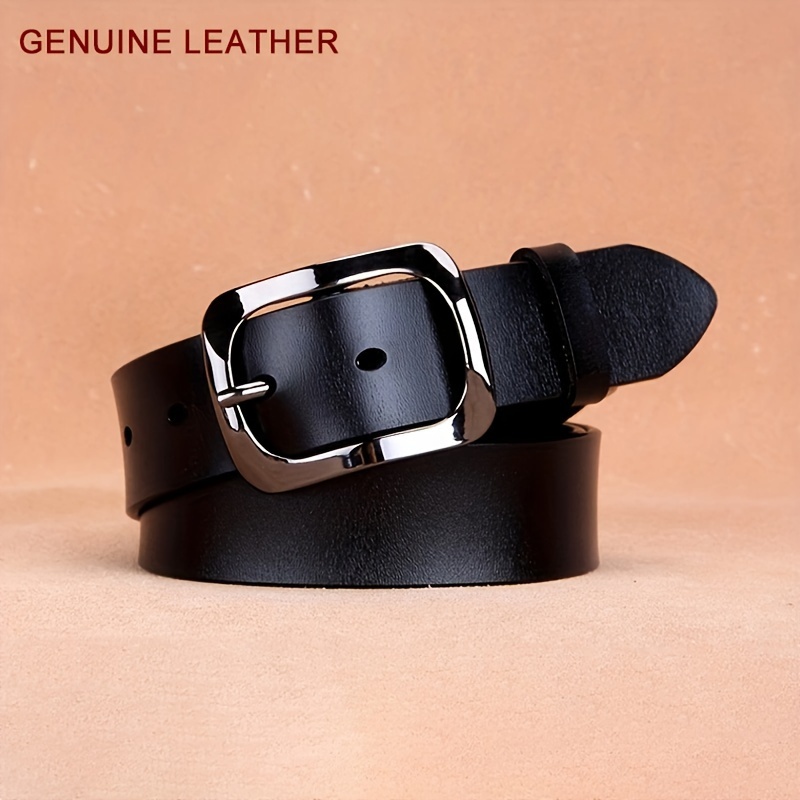 

Women's And Fashionable Retro Wide Belt With Black Decoration For Jeans