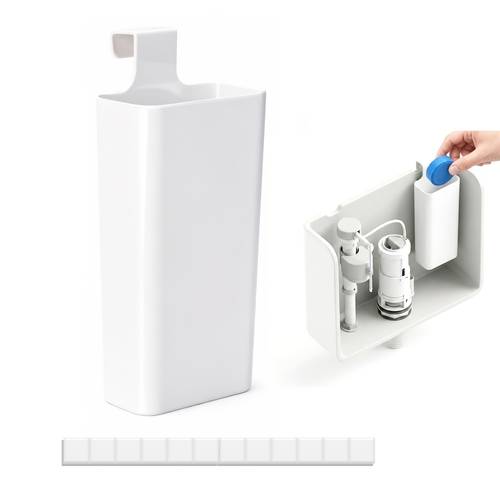 Toilet Additions, Toilet Tank Additions, Cleaning Block Slow-Release Box, Toilet Cleaning Block Slow-Release Device, Without Cleaning Agent, Slow-Release Design of Toilet Cleaning Block Inside
