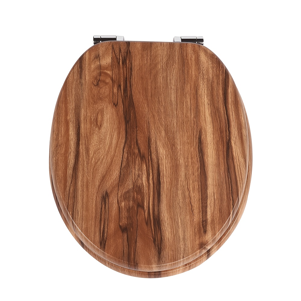 TEMU SAINOS WC avec fermeture douce, noyau en bois MDF, qualité stable, installation facile, couvercle de toilette