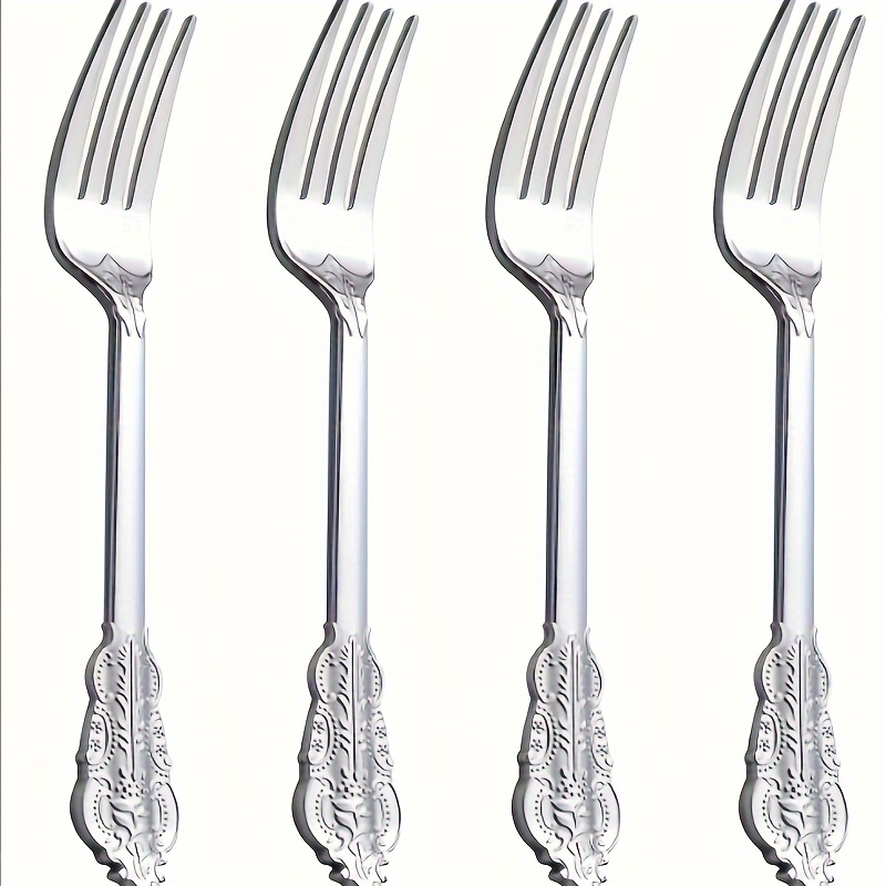 

200 Pieces Of Silvery Plastic Forks - Silvery Disposable Forks - 7.4-inch Heavy-duty Plastic Forks - Heavyweight Silvery Dessert Forks, Perfect Choice For Parties, Weddings, Birthdays